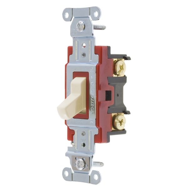 Hubbell Wiring Device-Kellems Switches and Lighting Controls, Hubbell- PRO Series, Toggle Switches, General Purpose AC, Three Way, 20A 120/277V AC, Back and Side Wired 1223LA - main
